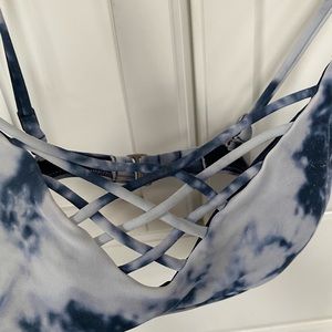 Blue/white tie dye Hollister 2-piece Bikini